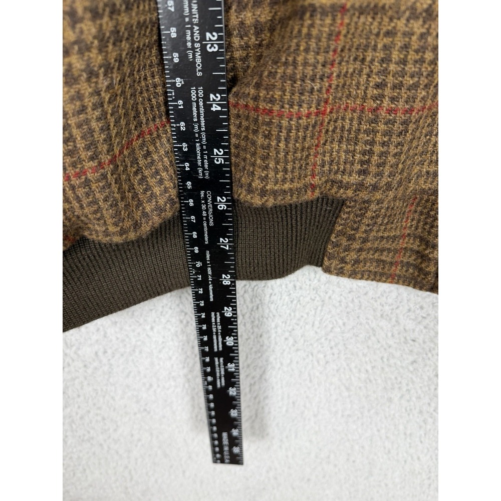 ORVIS Weatherbreaker Men's Wool Plaid Glen Bomber‎ Jacket Size 2XL Full Zip - Picture 7 of 8